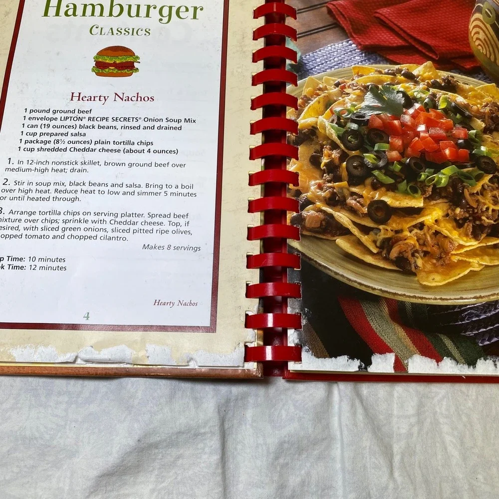 Favorite Brand Name 100 Best Hamburger Recipes Cookbook Spiral Bound 2003 PI